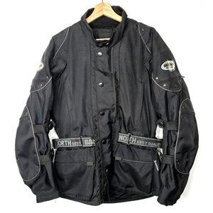 Bazik Noir Mens Moto Riding Jacket MX Scotchlite 3M Reissa Belted Black Size M